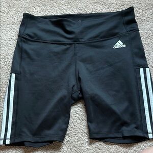 Adidas Black Athletic Shorts with Compression Fit